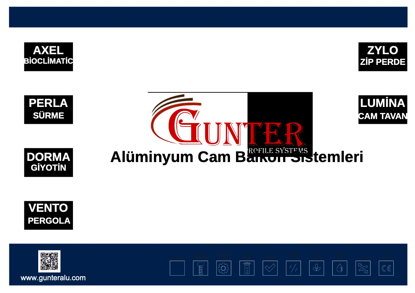 Gunter Alüminyum Kataloğu kapağı